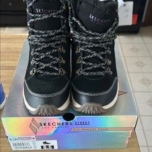 Skechers Street Black Winter Boots